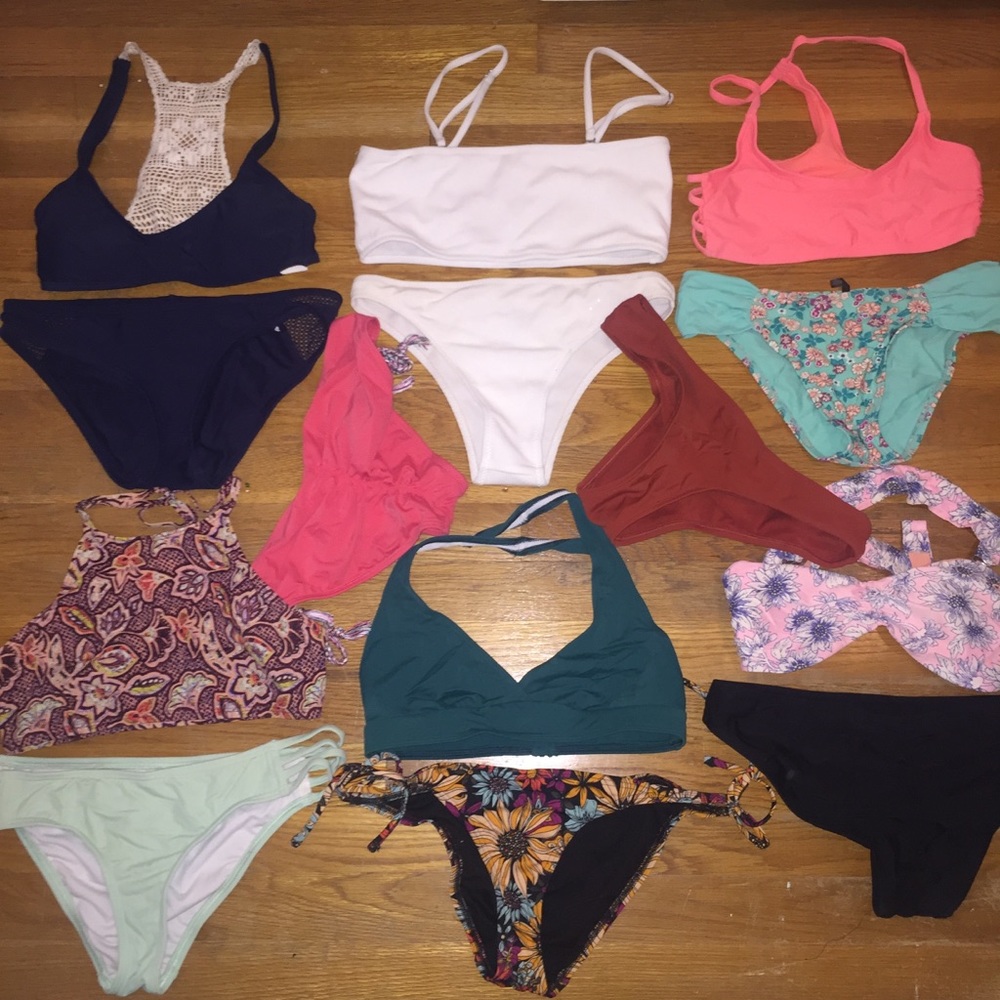 SWIM SUIT LOT // 14 pieces URBAN AERIE ONIELL ROXY